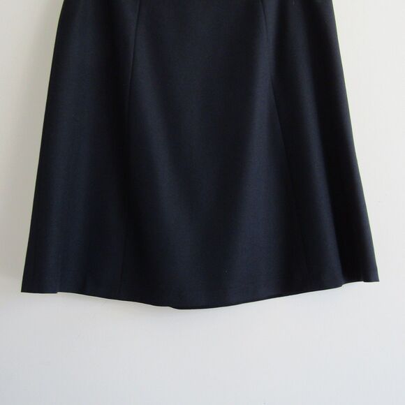 Brooks Brothers Skirt 6 Navy Blue Classic Feminine Academia Tollegno 1900 A Line - Picture 4 of 13
